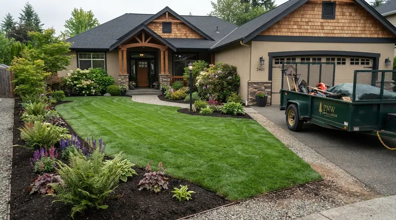 Transformed residential yard in Auburn