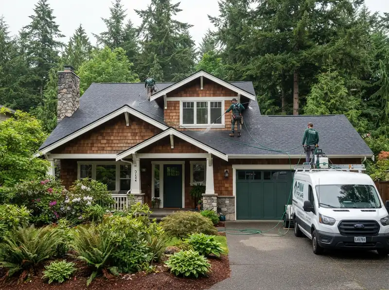 Professional roof cleaning in Auburn WA