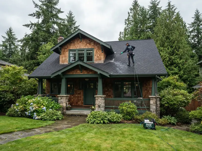 Gentle roof cleaning in Auburn WA Gentle roof cleaning in Auburn WA